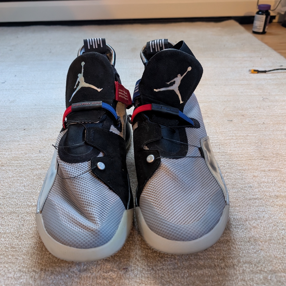 Men's Air Jordan Black and Gray Basketball Shoes